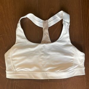 Lululemon white sports bra